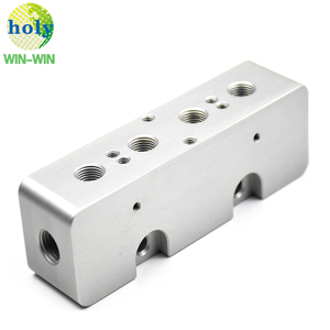 Präzise CNC-Aluminium-Bearbeitungsblockenteile für Aluminium-Verteiler